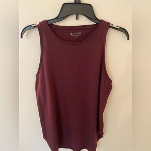 ATHLETA tank, purple/wine, size small, worn once